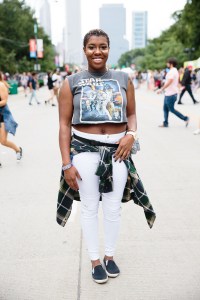 On the grounds of Lollapalooza.