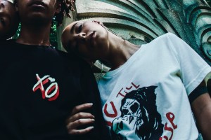 A look from The Weekend's  #003 Merch Collection.