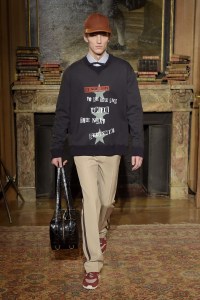 Model on the catwalkValentino show, Runway, Autumn Winter 2017, Paris Fashion Week Men's, France - 18 Jan 2017