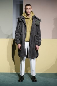 Model on the catwalkMaiden Noir presentation, Fall Winter 2017, New York Fashion Week Men's, Dune Studios, USA - 30 Jan 2017