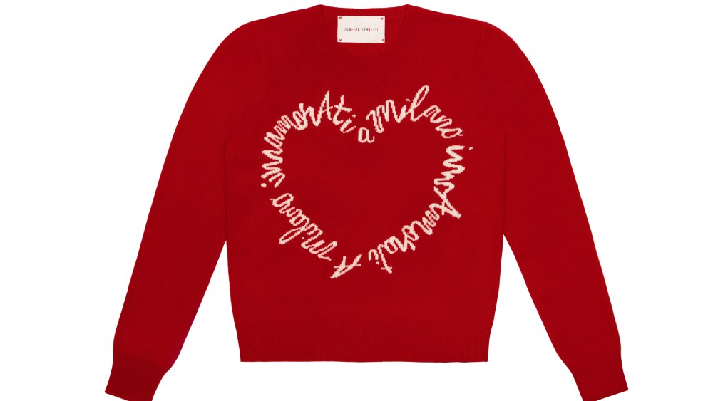 A crewneck from the Alberta Ferretti collection for La Rinascente.