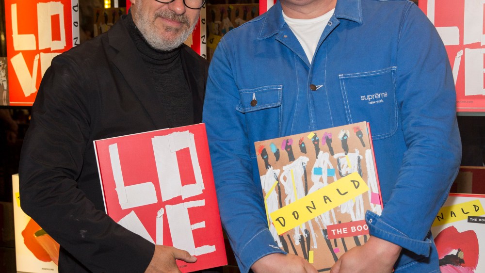  Giles Deacon and artist Donald Robertson