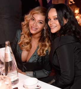 NEW YORK, NY - SEPTEMBER 14:  Beyonce and Rihanna attend Rihanna's 3rd Annual Diamond Ball Benefitting The Clara Lionel Foundation at Cipriani Wall Street on September 14, 2017 in New York City. (Photo by Kevin Mazur/Getty Images for Clara Lionel Foundation)