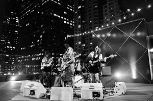 LOS ANGELES, CA - SEPTEMBER 19:  (EDITORS NOTE: Image has been shot in black and white. Color version not available.) Winter performs at Chloe x MOCA Dinner at MOCA Grand Avenue on September 19, 2017 in Los Angeles, California.  (Photo by Stefanie Keenan/Getty Images for Chloe)