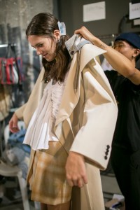 Backstage at Aalto RTW Spring 2018
