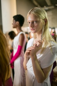 Backstage at Aalto RTW Spring 2018