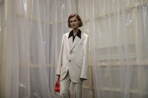 Backstage at Acné Studios RTW Spring 2018