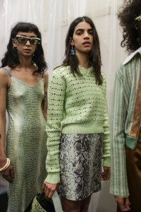 Backstage at Acné Studios RTW Spring 2018