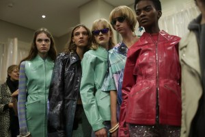 Backstage at Acné Studios RTW Spring 2018