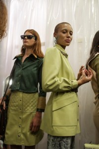 Backstage at Acné Studios RTW Spring 2018