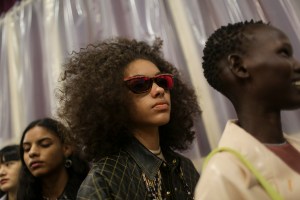Backstage at Acné Studios RTW Spring 2018