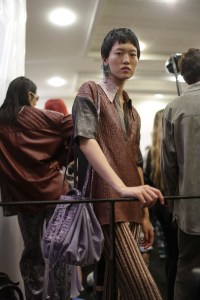 Backstage at Acné Studios RTW Spring 2018