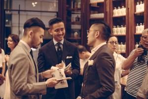 The Armoury's Alan See (center) and Wen Song (right) who partners with Buly in Taiwan.