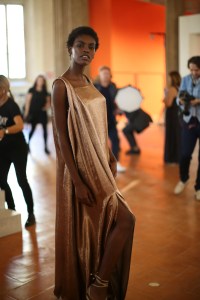 Backstage at Alberta Ferretti RTW Spring 2018