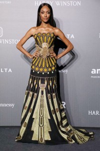 Jourdan DunnamfAR Milano, Spring Summer 2018, Milan Fashion Week, Italy - 21 Sep 2017