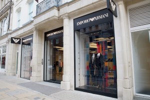 The newly renovated Emporio Armani store on Bond Street.