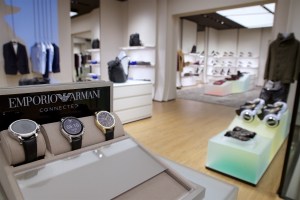 The newly renovated Emporio Armani store on Bond Street.