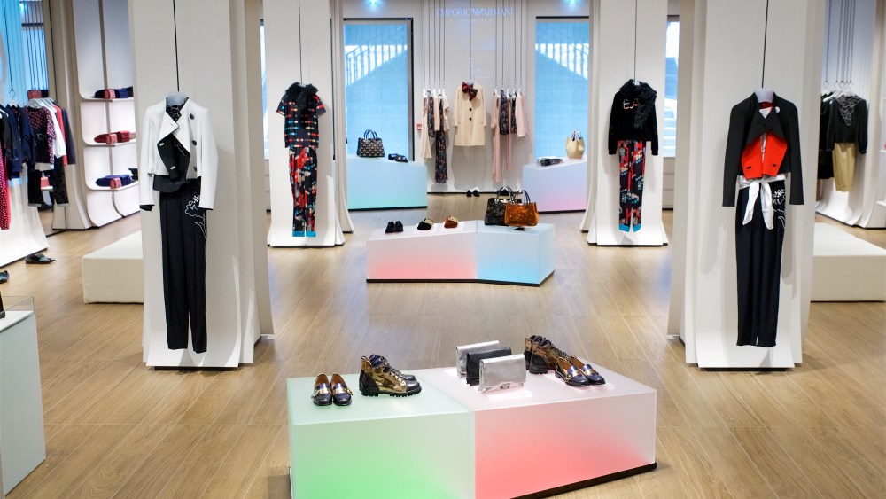 The newly renovated Emporio Armani store on Bond Street.