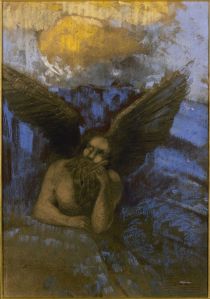 Odilon Redon (1840-1916). "Vieil ange".