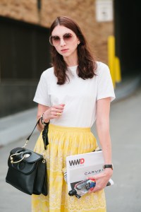 Street style at New York Fashion Week spring 2018.