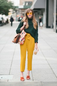 Street style at New York Fashion Week spring 2018.