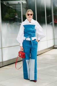 Street style at New York Fashion Week spring 2018.