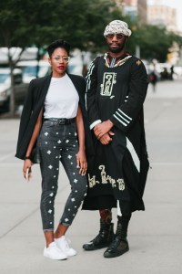 Street style at New York Fashion Week spring 2018.