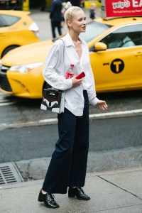 Street style at New York Fashion Week spring 2018.