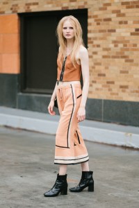 Street style at New York Fashion Week spring 2018.