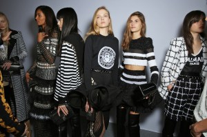 Backstage at Balmain RTW Spring 2018