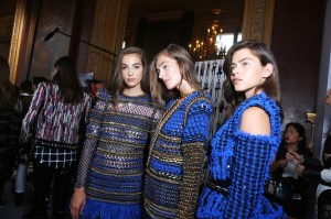 Backstage at Balmain RTW Spring 2018