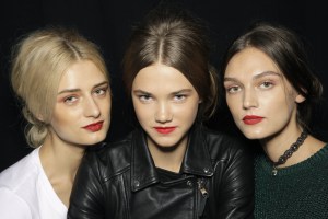 Backstage at Badgley Mischka RTW Spring 2018