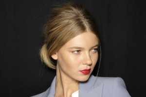 Backstage at Badgley Mischka RTW Spring 2018