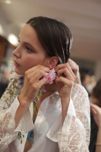 Backstage at Alexis Mabille RTW Spring 2018