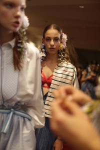Backstage at Alexis Mabille RTW Spring 2018