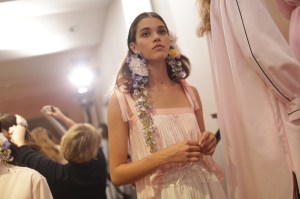 Backstage at Alexis Mabille RTW Spring 2018