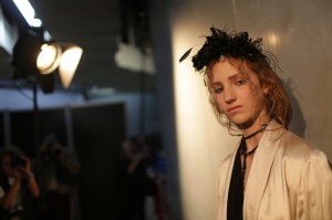 Backstage at Ann Demeulemeester RTW Spring 2018