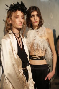 Backstage at Ann Demeulemeester RTW Spring 2018