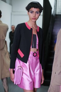 Backstage at Giorgio Armani RTW Spring 2018