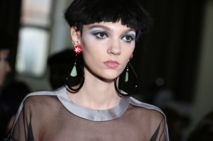 Backstage at Giorgio Armani RTW Spring 2018