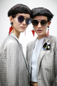 Backstage at Giorgio Armani RTW Spring 2018