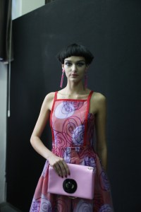 Backstage at Giorgio Armani RTW Spring 2018