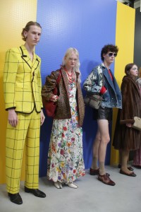 Backstage at Gucci RTW Spring 2018