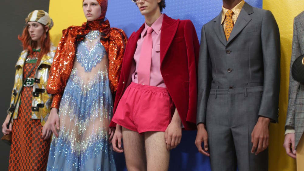 Backstage at Gucci RTW Spring 2018
