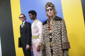 Backstage at Gucci RTW Spring 2018