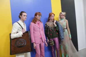 Backstage at Gucci RTW Spring 2018