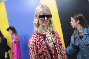 Backstage at Gucci RTW Spring 2018