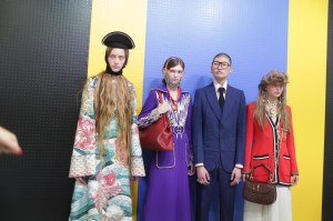 Backstage at Gucci RTW Spring 2018
