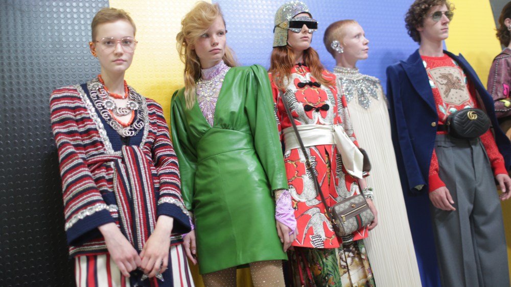 Backstage at Gucci RTW Spring 2018