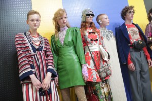 Backstage at Gucci RTW Spring 2018